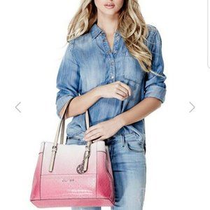 GUESS Delaney Large Tote Bag Pink Ombre - Like New